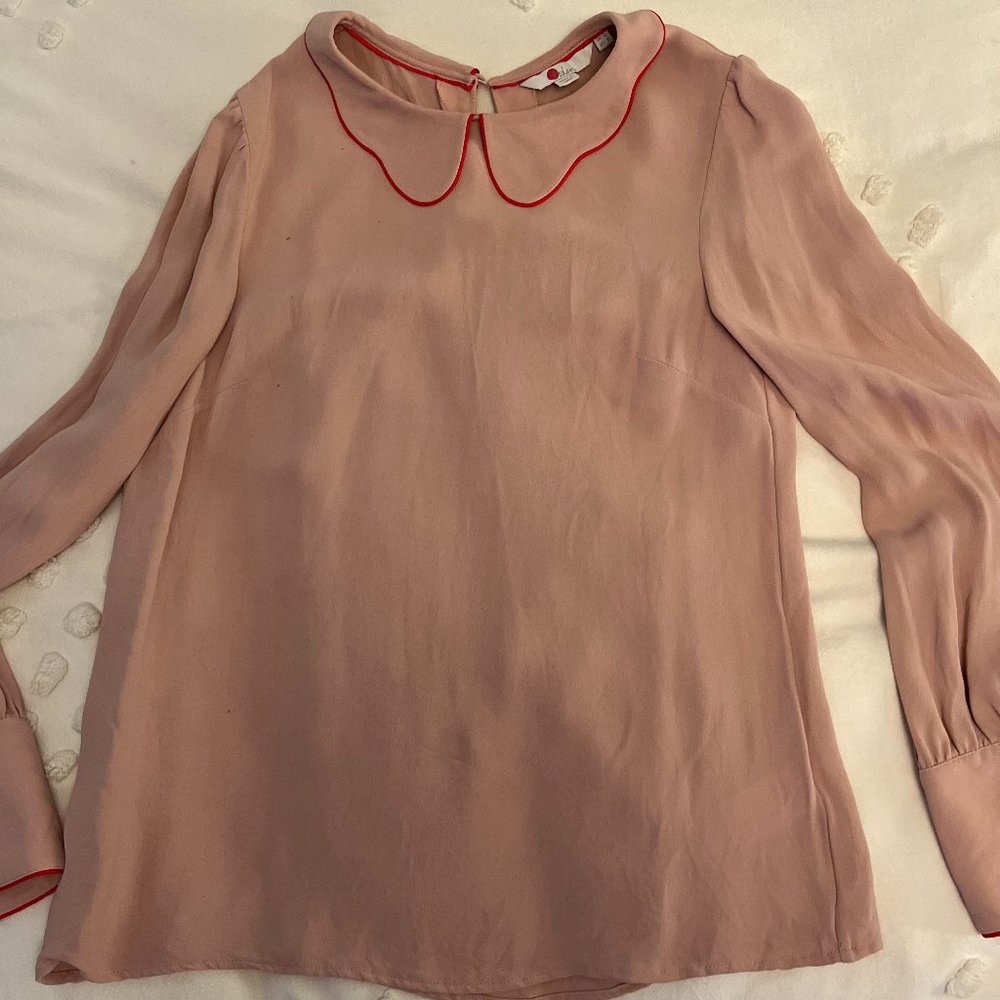 Boden Blouse - Ruffled Collar